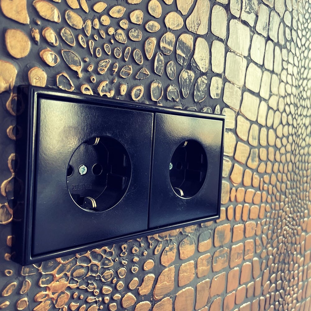 Crocowall textuur goud afwerking